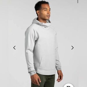 BYLT Basics Elite + Drop Cut pullover, Hooded Pullover, storm grey, medium